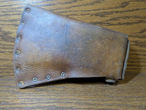 Vtg Montreal Pattern Axe Head w/ Leather BT Co. Sheath– 7-3/8” OAL / 3.3 lbs - Imagen 19 de 24