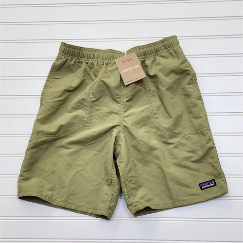 NWT Patagonia Kids Baggies Shorts 7" Lined-Buckhorn Green - Picture 1 of 8