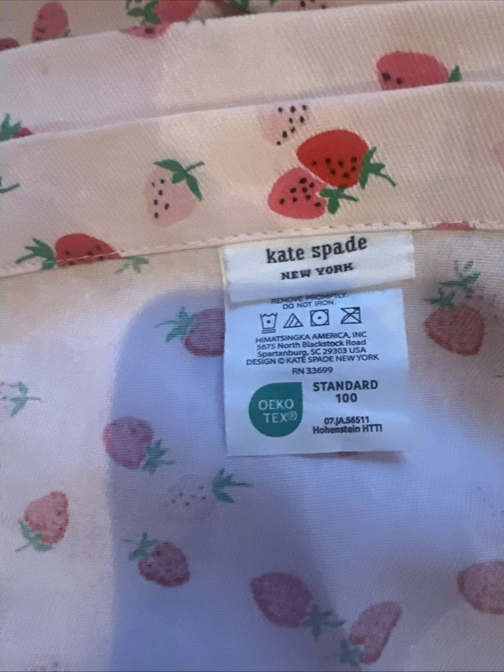 Cortina de ducha Kate Spade New York Strawberry Foto 2 de 2