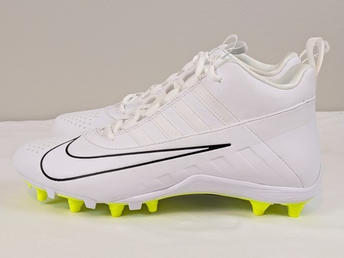 Herren Größe 9,5 Nike Alpha Huarache 6 Varsity weiß Lacrosse Stollen 923427-107 - Bild 4 von 10