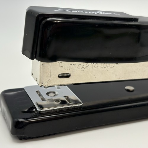 Swingline Black Model 444 Metal Desk Stapler ACCO Vintage - Great Condition - Picture 11 of 13