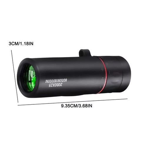 2000X25 Hd Monocular Telescope Compact Portable Scope For Hunting, Travel, Camp - Picture 11 of 15