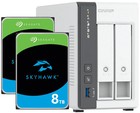 NAS server Qnap TS-216G 4GB RAM 16TB HDD (2x8TB) Seagate SkyHawk 2.5GbE LAN