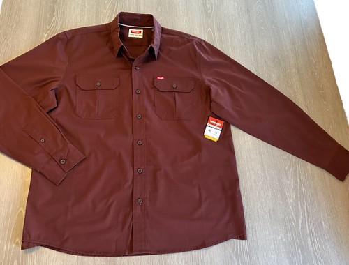 Neu mit Etikett Wrangler Five Star Heritage langärmliges geknöpftes Hemd rostrot Größe Large. - Bild 1 von 14