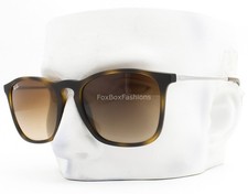 Ray-Ban Chris Sunglasses Brown Rubber Havana RB 4187 856/13 with Case