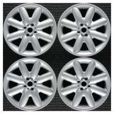 Set 2002-2014 Mini Clubman Cooper OEM Factory Original Silver Wheels Rims 59364