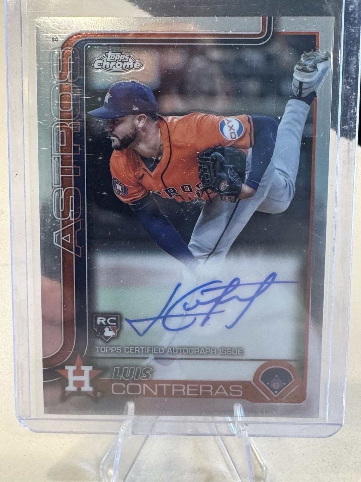 LUIS CONTRERAS 2025 Topps Chrome #RA-LC Rookie Autograph Houston Astros