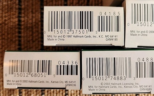 Lot 8-Punzen 1997-2007 antike Traktoren Miniatur Andenken Ornamente - Bild 17 von 18