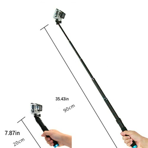 Aluminum Selfie Stick Holder Tripod Phone Strap For GoPro Hero 7 6 5 4 Camera A - Picture 6 of 15
