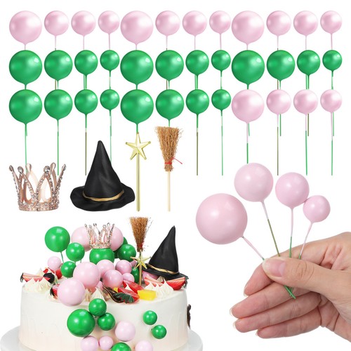 44 Pcs Princess and Witch Party Favors Wicked Cake Decorations Kit Table - Picture 2 of 14