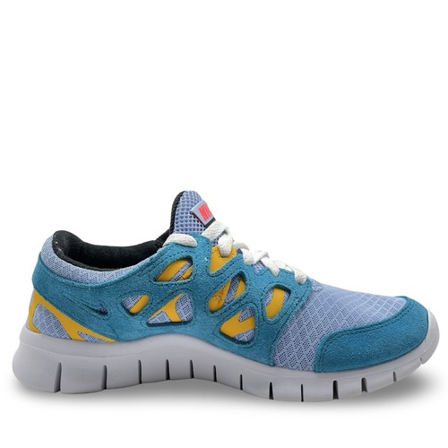 Nike Free Run 2.0 Sneakers da donna Cyber Teal Bright Crimson 537732-405 taglia 7,5 - Foto 2 di 10