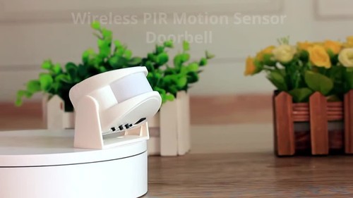 New Wireless Guest Welcome Chime Alarm Door Bell PIRMotion Sensor Smart Doorbell - Video 1 of 1