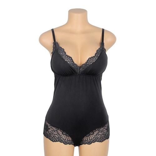 Damen Sexy Body Spitze Nachtwäsche Overall Pyjama Dessous Set - Bild 9 von 22