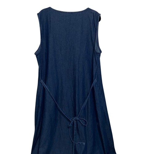 Vestido Vermont Country Store Mujer Talla Grande 3X Denim Jersey Bolsillos Modesto - Imagen 3 de 10