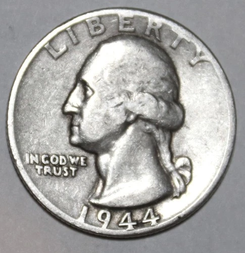 1944-D Washington Silver Quarter - Fine/Very Fine - #1254EA