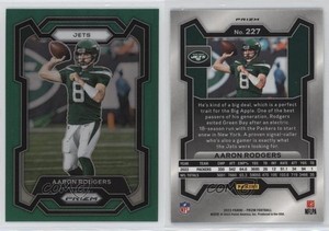 2023 Panini Prizm Green Prizm Aaron Rodgers #227