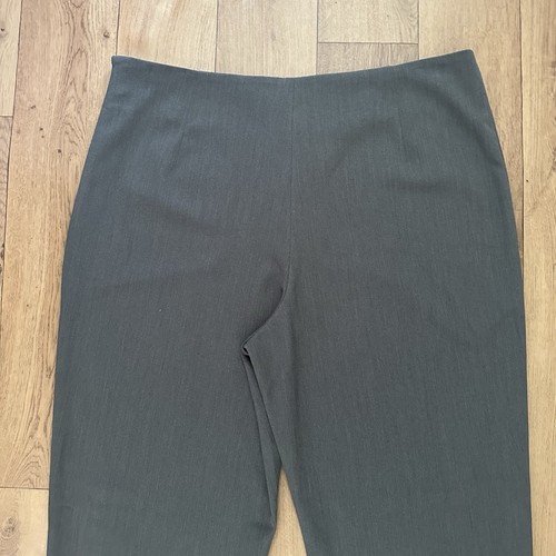 Elemente Clemente Trousers Size 3 Grey High Waist Tapered Slim Fit Stretch Pant - Picture 10 of 14