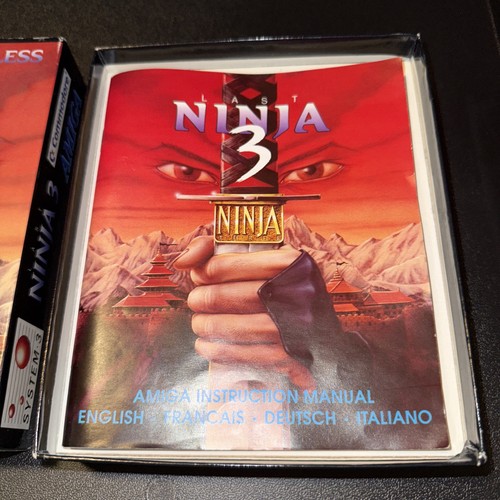 Last Ninja 3 For Commodore Amiga Vintage Game Complete With Two Discs And Manual - Picture 2 of 3