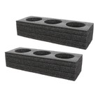 2pcs Coffee Cup Take Out Fixing Trays 3-hole Cup Holders Drinks Carrier