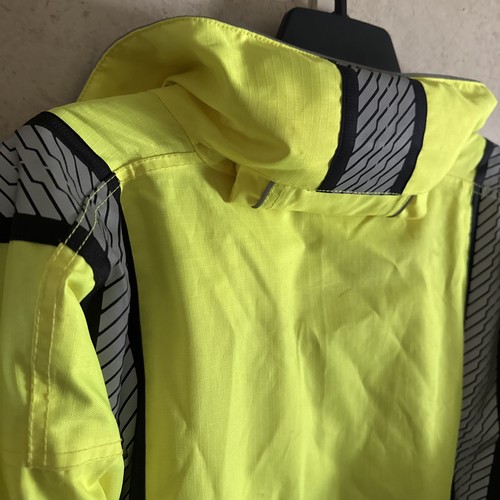 GSS Onyx Series Hi Vis Reflective Safety Rain Jacket Teflon Fabric 3XL - Picture 7 of 8