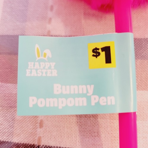 Lot 12 Easter Bunny Pompom Pens Easter Basket Stuffers Fillers NEW - Picture 7 of 8
