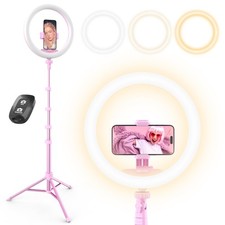 12  Selfie Ring Light with 62  Extendable Tripod Stand  Remote, LED Light wi...