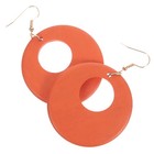 1 Pair of Chic Earrings Wooden Earring Jewelry Geometric Earrings