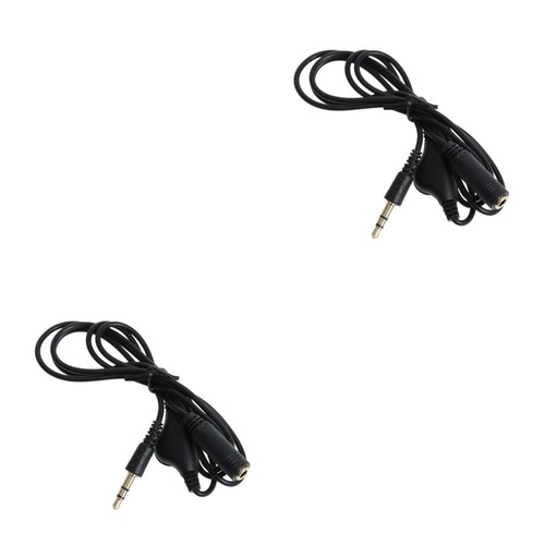 2 Pack Audio Extension Cable External Volume Control Headphone 1M - Bild 10 von 12