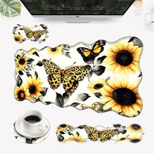 Desk Mat, Mouse Pad with Wrist Rest, 4-in-1 Large Mouse Pads for Desk, Ergono...