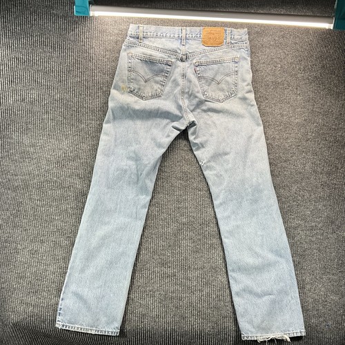Vintage Levi’s 554 Jeans 34 Made in USA Authentic Distressed 90s Grunge Denim - Picture 15 of 17