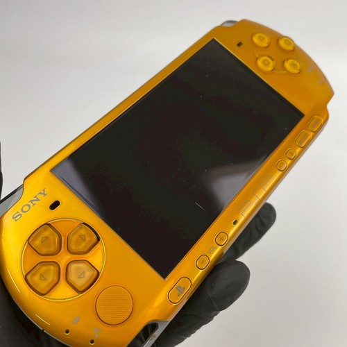 Sony PSP-3000 Bright Yellow Console & New Battery USB Cable Ship From US 46 - Picture 3 of 20