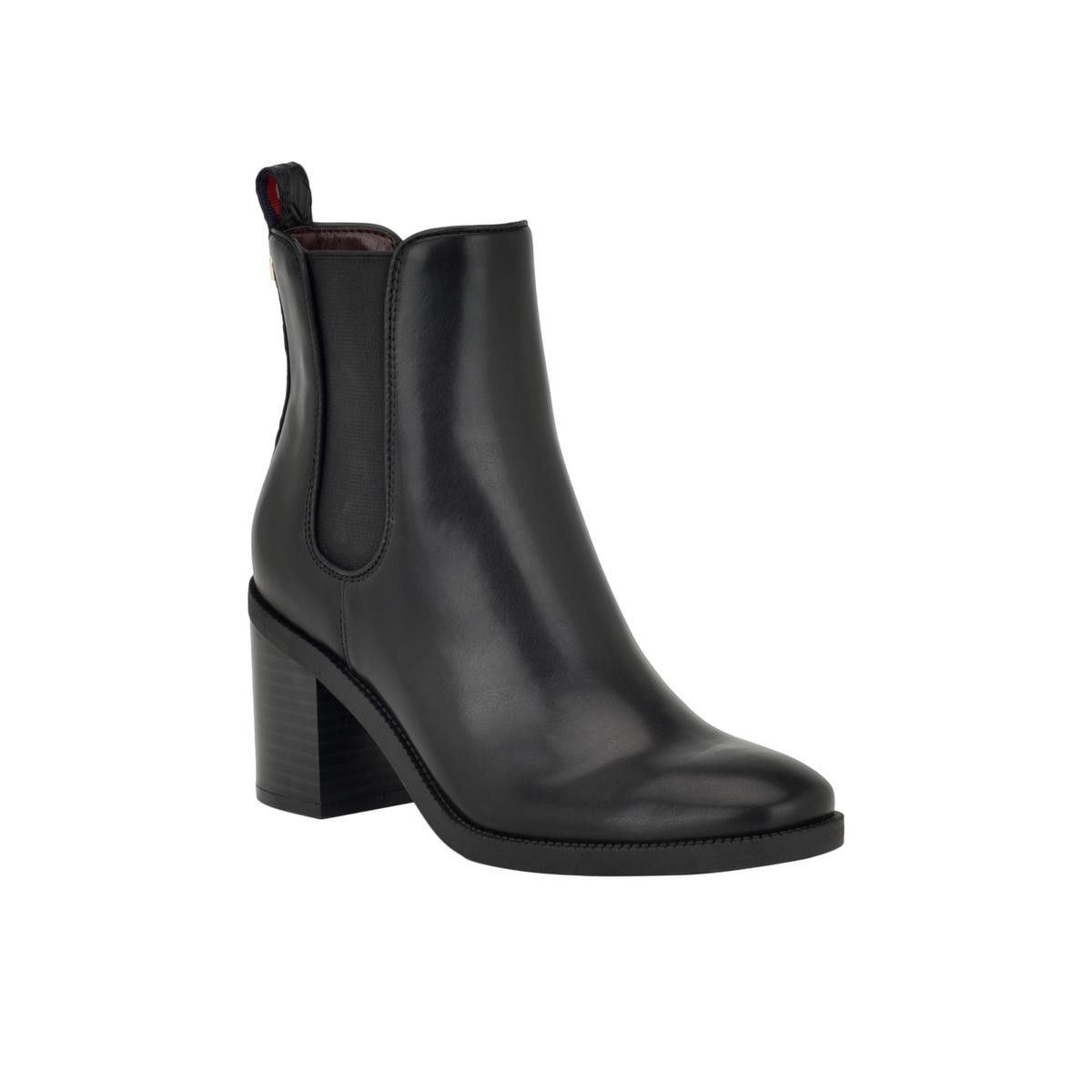 Женские ботинки Челси Tommy Hilfiger Brae черного цвета 6 Medium (B,M) BHFO 9125