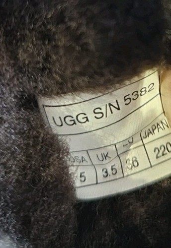 UGG Australia #5382 braune Damenstiefel Leder Lammfell gefüttert Gr. UK 3,5 - Bild 9 von 9