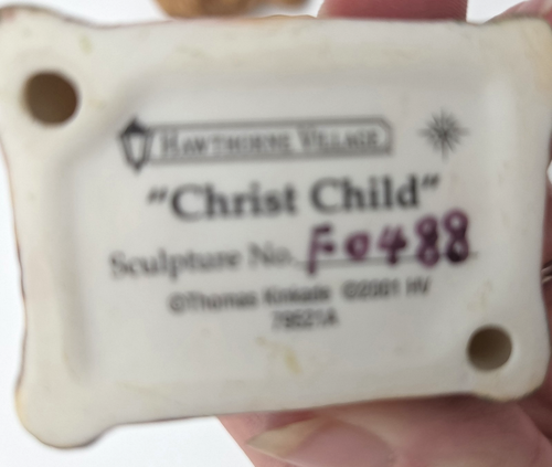 Hawthorne village Nativity Figures Christ Child Wiseman Shepherd Donkey Kinkade - Picture 10 of 14