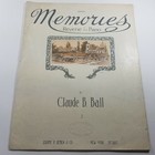 Memories Reverie for Piano by Claude B. Ball Sheet Music 1914