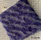 8 yards fabric dark purple organza