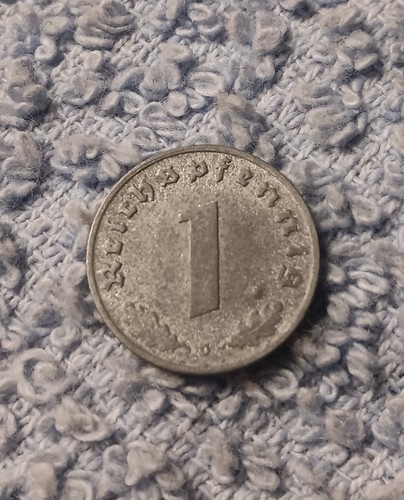 1943 World War 2 1 Reichspfennig~ Germany, Has Flaws , See Photos!! - Picture 14 of 15