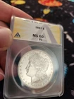 1887-P Morgan Silver Dollar MS60 PL ANACS