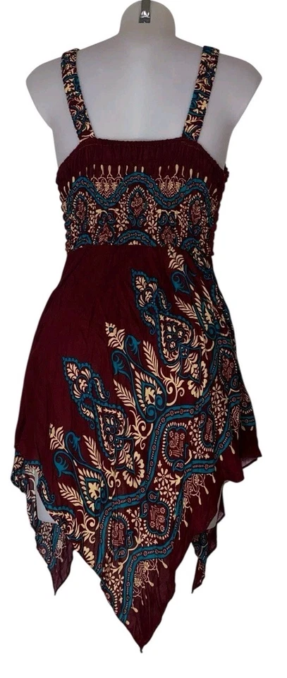 Camiseta sin mangas Y2k 90s para mujer Borgoña Crochet Floral Tejido Babydoll Coqueta Cami S Foto 2 de 4