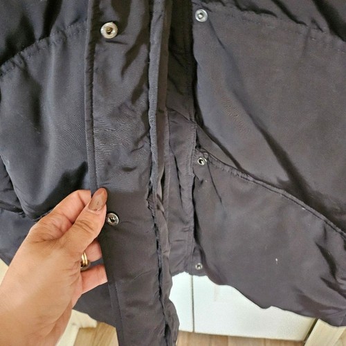 1 Madison Luxe Wear Long Black Puffer Coat Quilted Full Length Warm Size Small - Picture 7 of 16