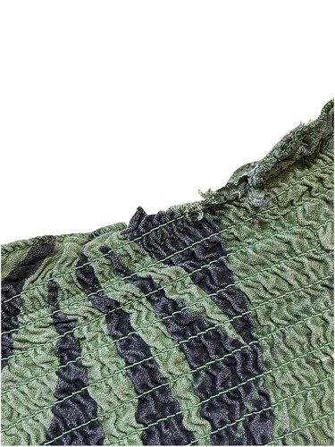 Jessica Simpson Sun Dress Maxi Green Tropical Leaves Sz Med Vacation Party Beach - Picture 5 of 8