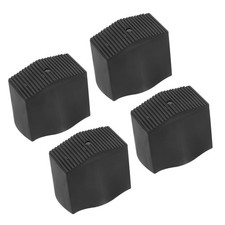 4Pcs Ladder Feet Mat, Non-Slip Rubber Ladder Cover Thick Accessory, Black