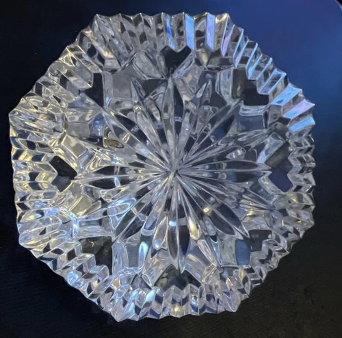 Vintage Waterford Crystal Diamond Pyramid Shaped Paperweight Lismore Collection
