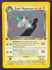 2000 Pokemon Team Rocket First Edition #11/82 Dark Magneton Holo