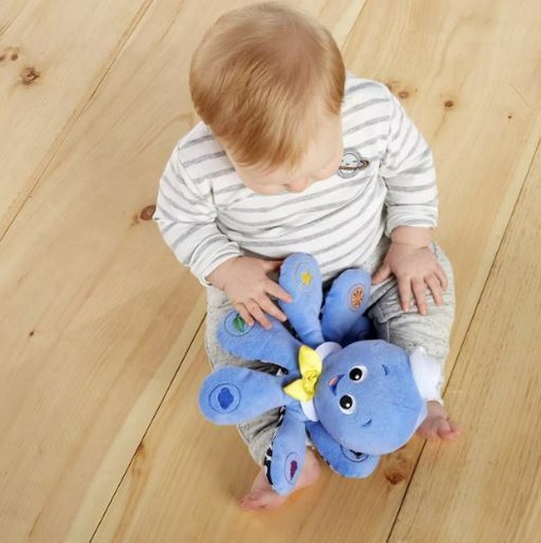 Baby Einstein OctoPlush Octopus Musical Toy Developmental Soft Plush Blue EUC - Picture 3 of 3