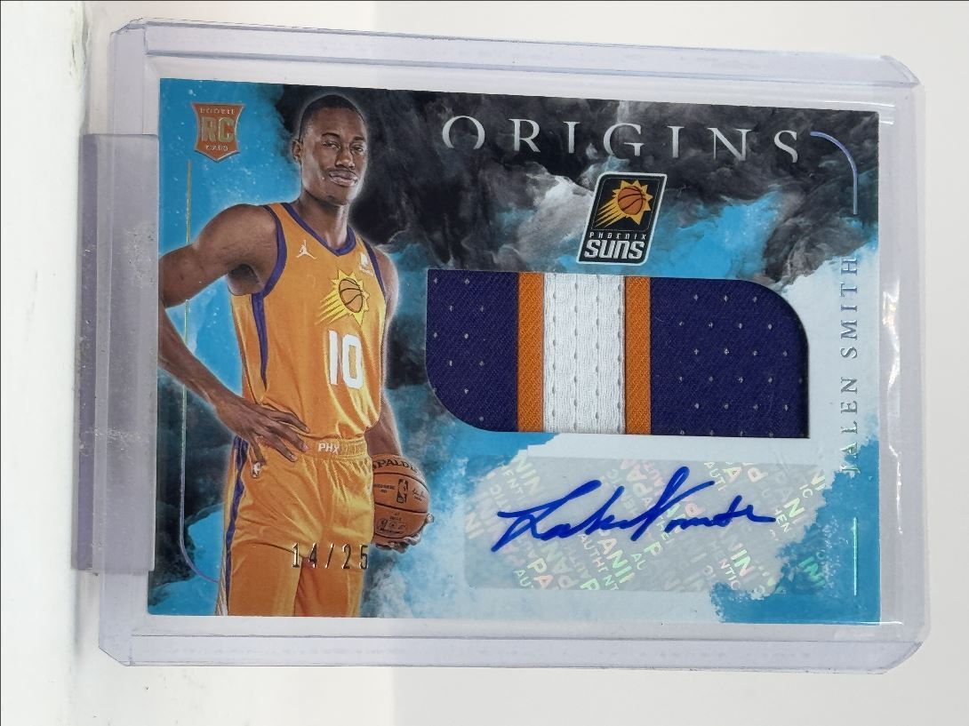 JALEN SMITH 2020-21 ORIGINS RPA ROOKIE PATCH TURQUOISE RC AUTO /25 Q1774