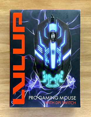Mouse ~ Vivitar ~ Pro Gaming ~ 3X DPI Switch ~ Backlight ~ Black ~ ! OB!