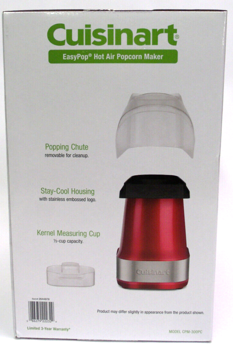 Cuisinart Easypop Hot Air Popcorn Maker, Makes Up to 15 Cups Cuisinart Easypop Hot Air Popcorn Maker, Makes Up to 15 Cups