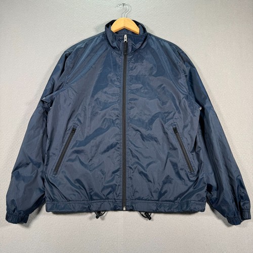 Vintage Gap Windbreaker Jacke Herren Small Blau Softshell Lightweight Mesh Y2K