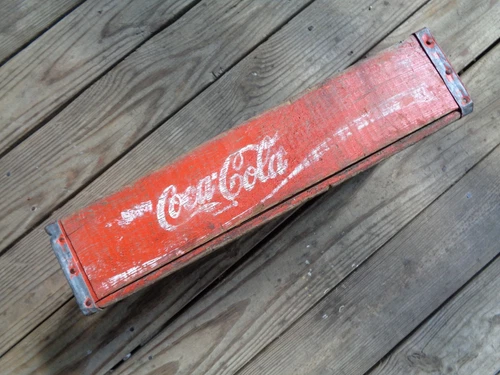 Vtg 1979 COCA COLA Wood Crate Soda Coke Bottle Case Woodstock ? Charleston S.C.